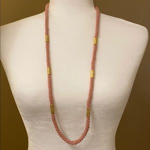 NWT Lucky Brand Long Rosy Rope Necklace